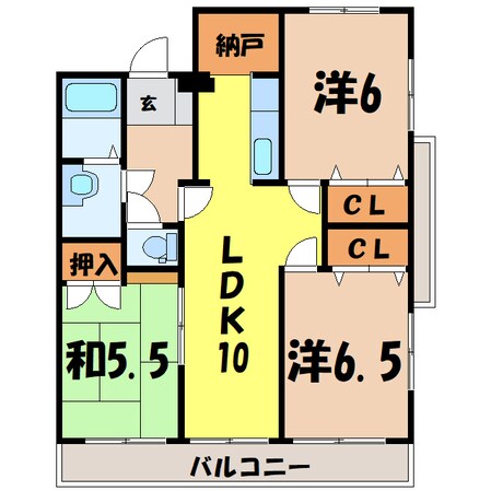 アストラーレ（高崎市和田町）の物件間取画像